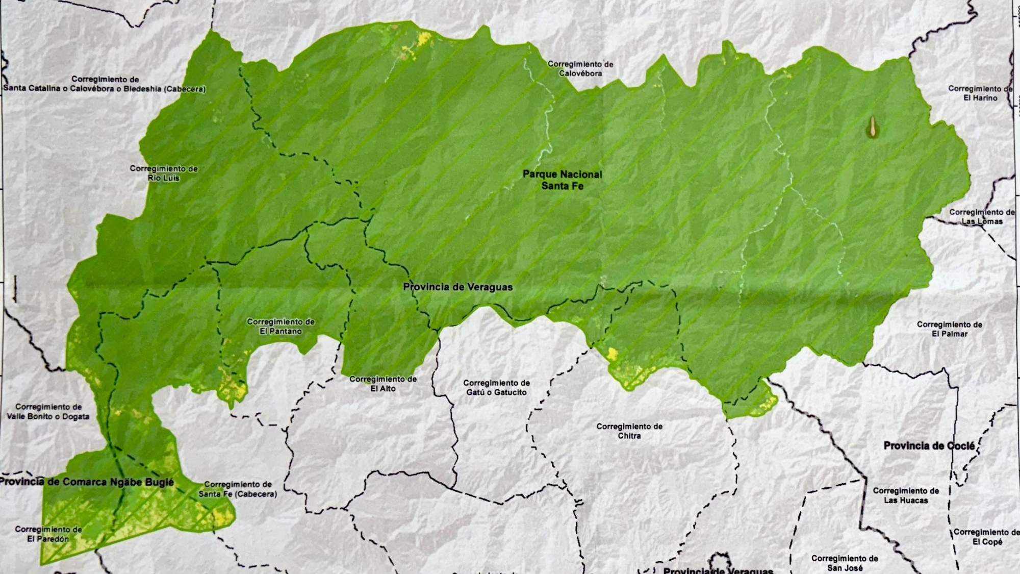 Map of Santa Fe National Park